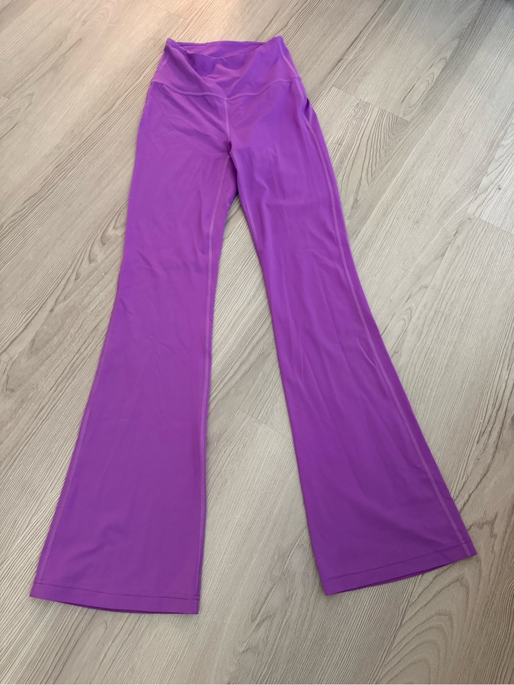 lululemon athletica bright purple flared leggings